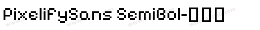 PixelifySans SemiBol字体转换 PixelifySans SemiBol字体转换